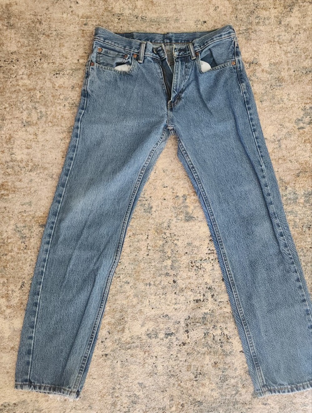 Wrangler 100% Cotton Medium Wash Blue Cowboy Cut Denim Jeans 38